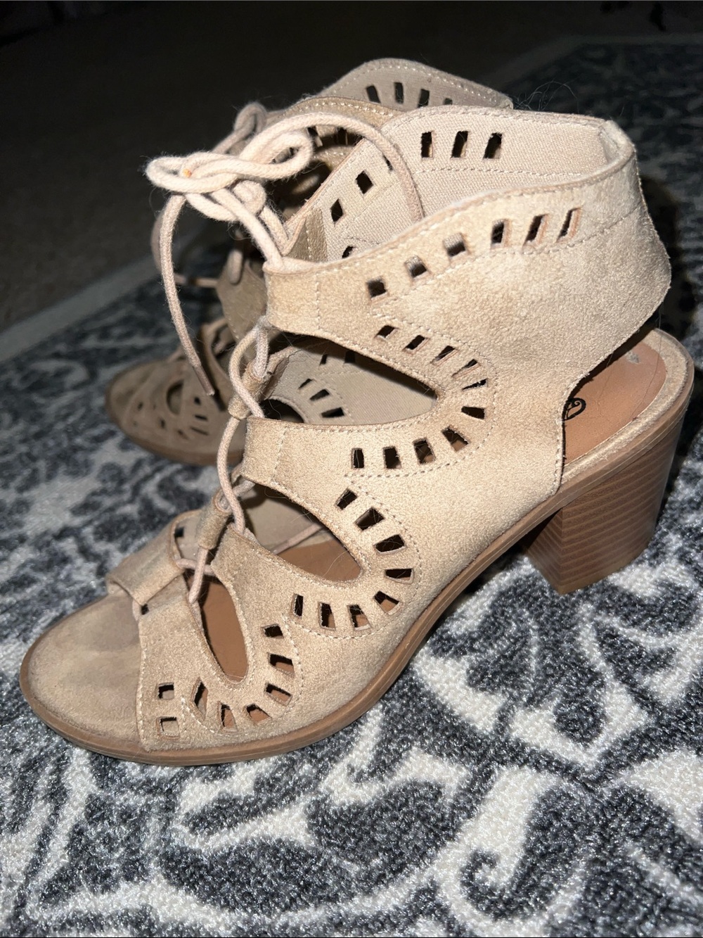 Brash lace up sandals
